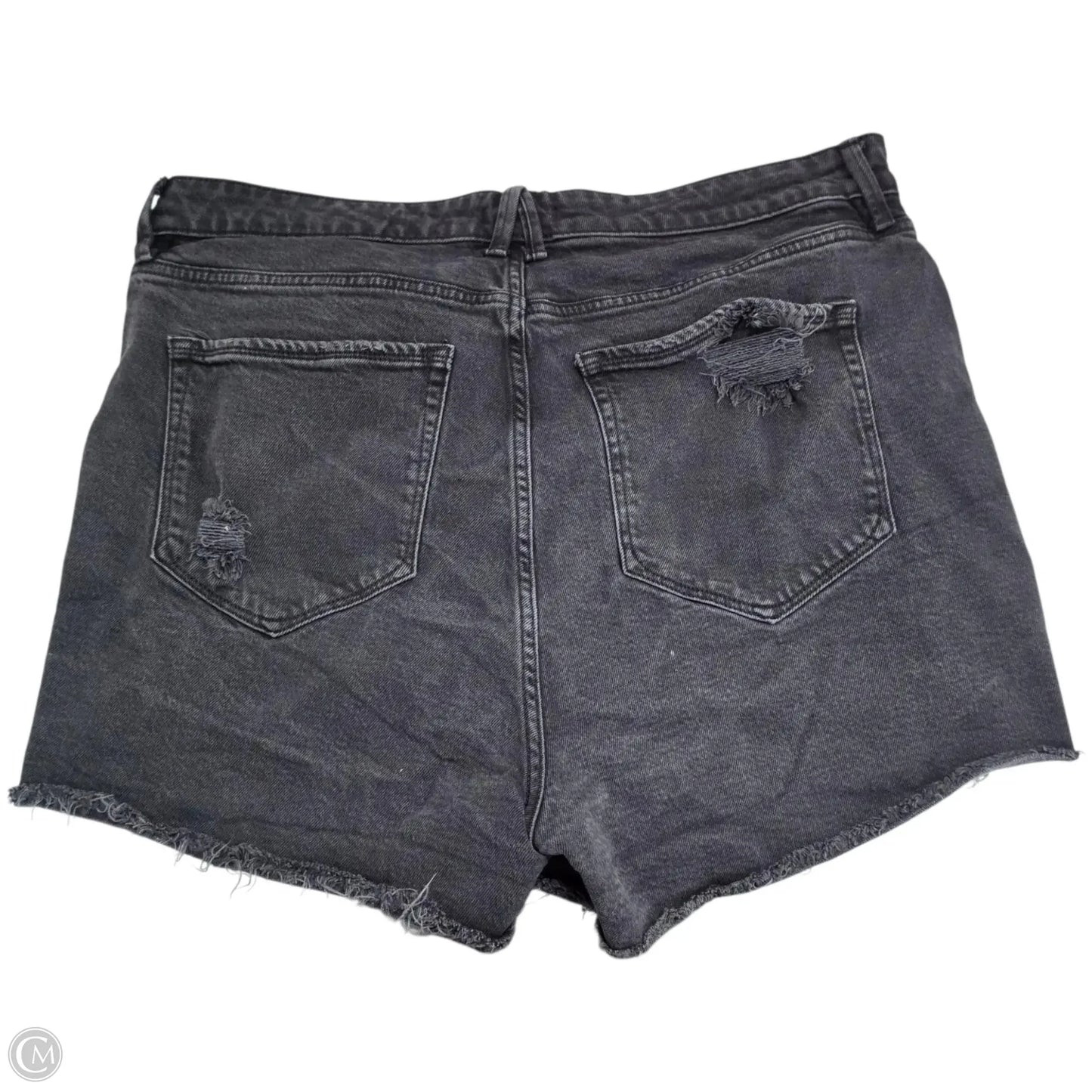 Shorts By Good American In Black Denim, Size: 16