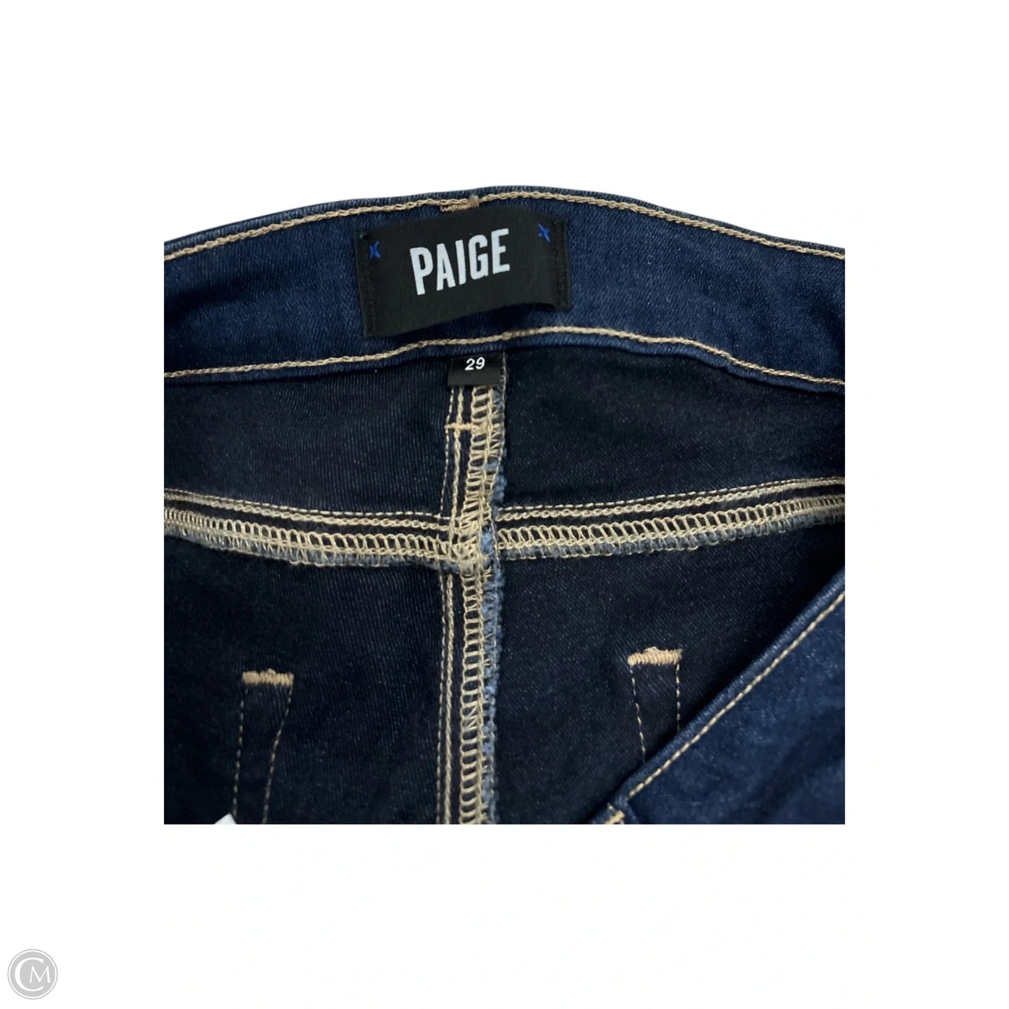 Jeans Skinny By Paige In Blue Denim, Size: 8