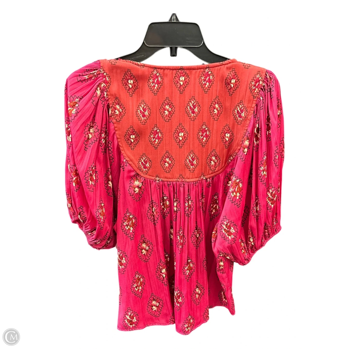 Top Long Sleeve By Anthropologie In Pink, Size: L