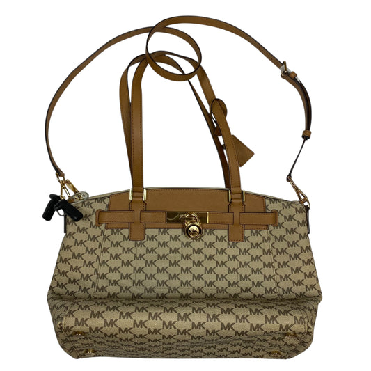 Handbag Designer By Michael Kors In Tan, Size:Large