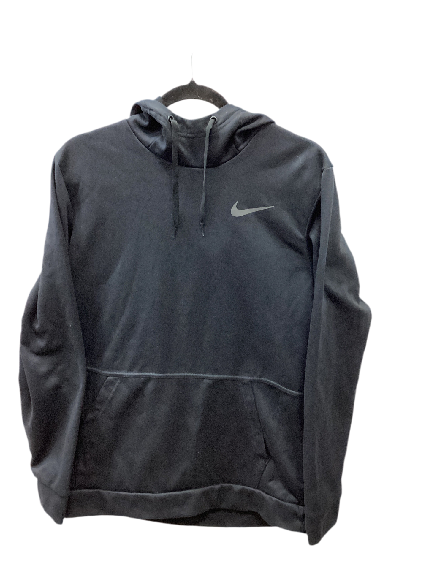 Athletic Top Ls Hoodie By Nike Apparel In Black, Size:L