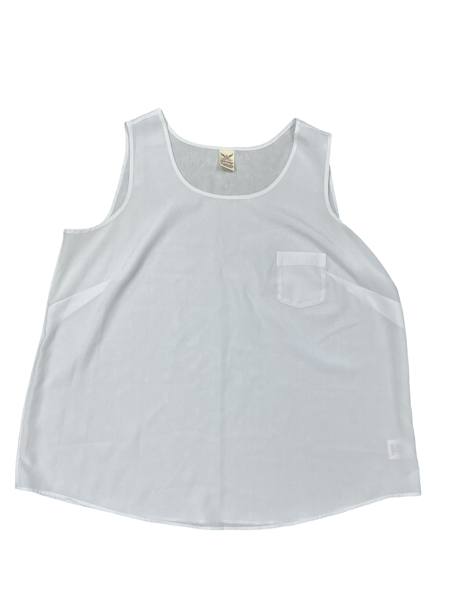Top Cami By Faded Glory In White, Size:2X