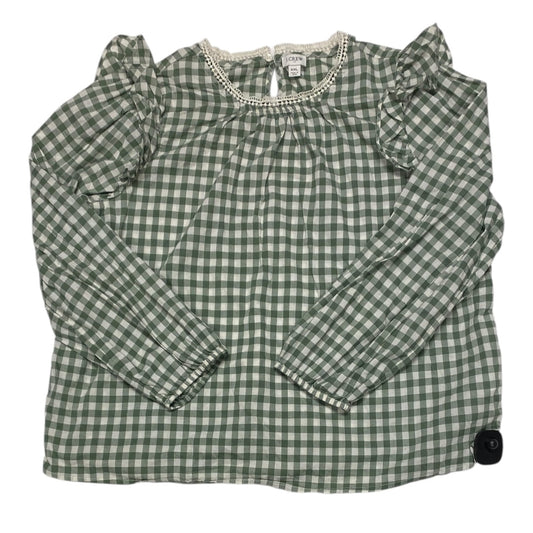 Top Ls By J. Crew In Green & White, Size:Xxl