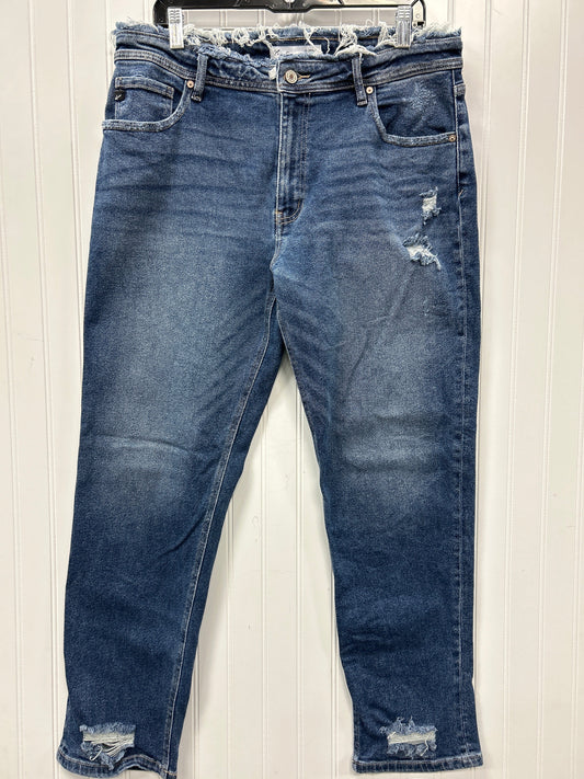 Jeans Straight By Kancan In Blue Denim, Size:10