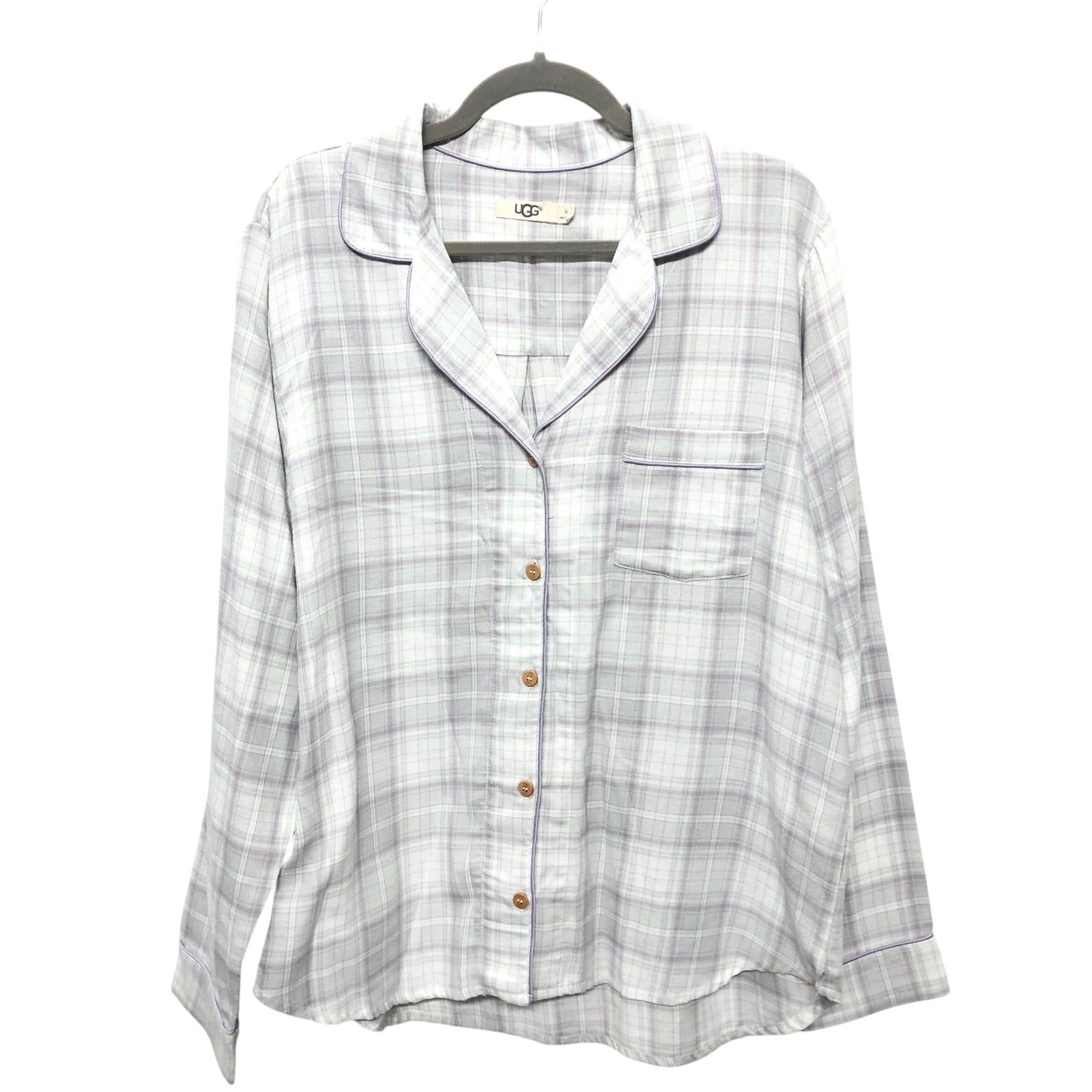 Top Ls Designer By Ugg In Plaid Pattern, Size:Xl