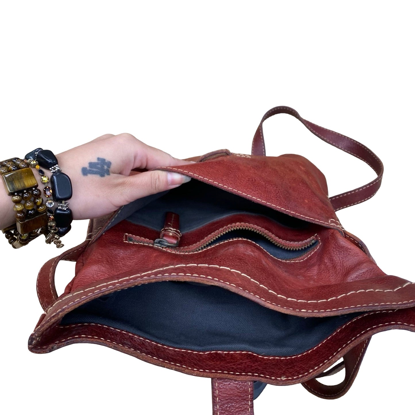 Handbag Designer By Frye In Red, Size:Medium