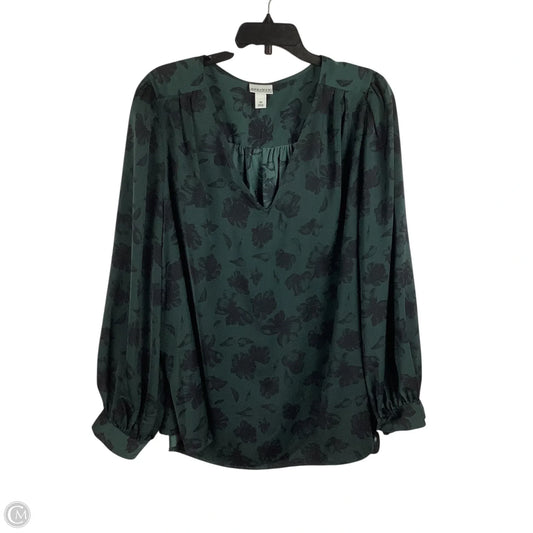 Top Long Sleeve By Ava & Viv In Green, Size: 3x