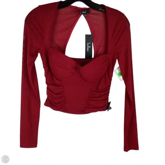 Top Long Sleeve By Lulus In Red, Size: S