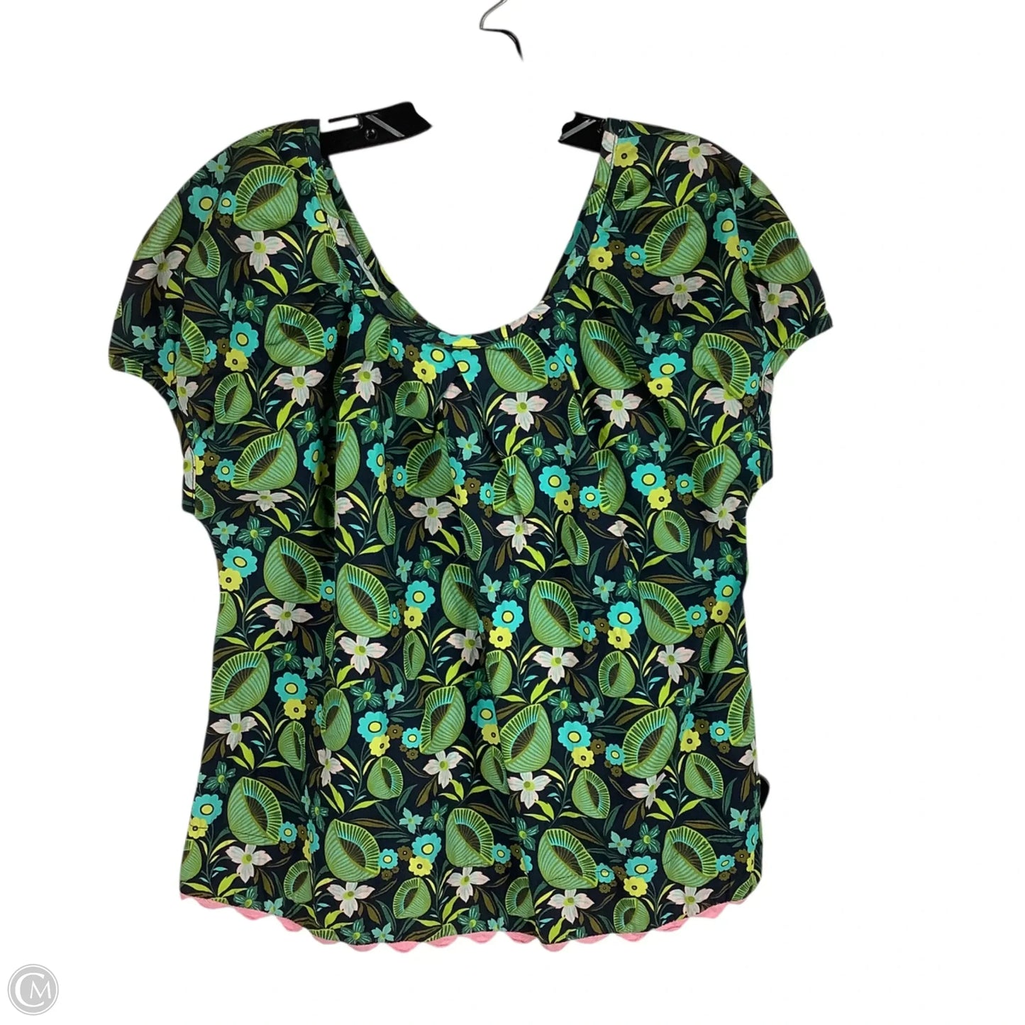 Top Short Sleeve By Ivy Jane In Floral Print, Size: S