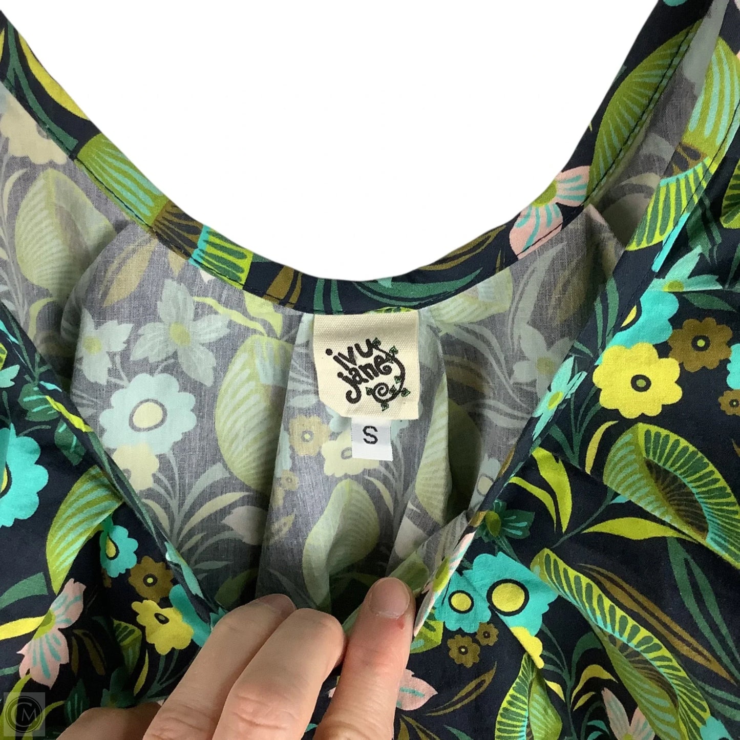 Top Short Sleeve By Ivy Jane In Floral Print, Size: S