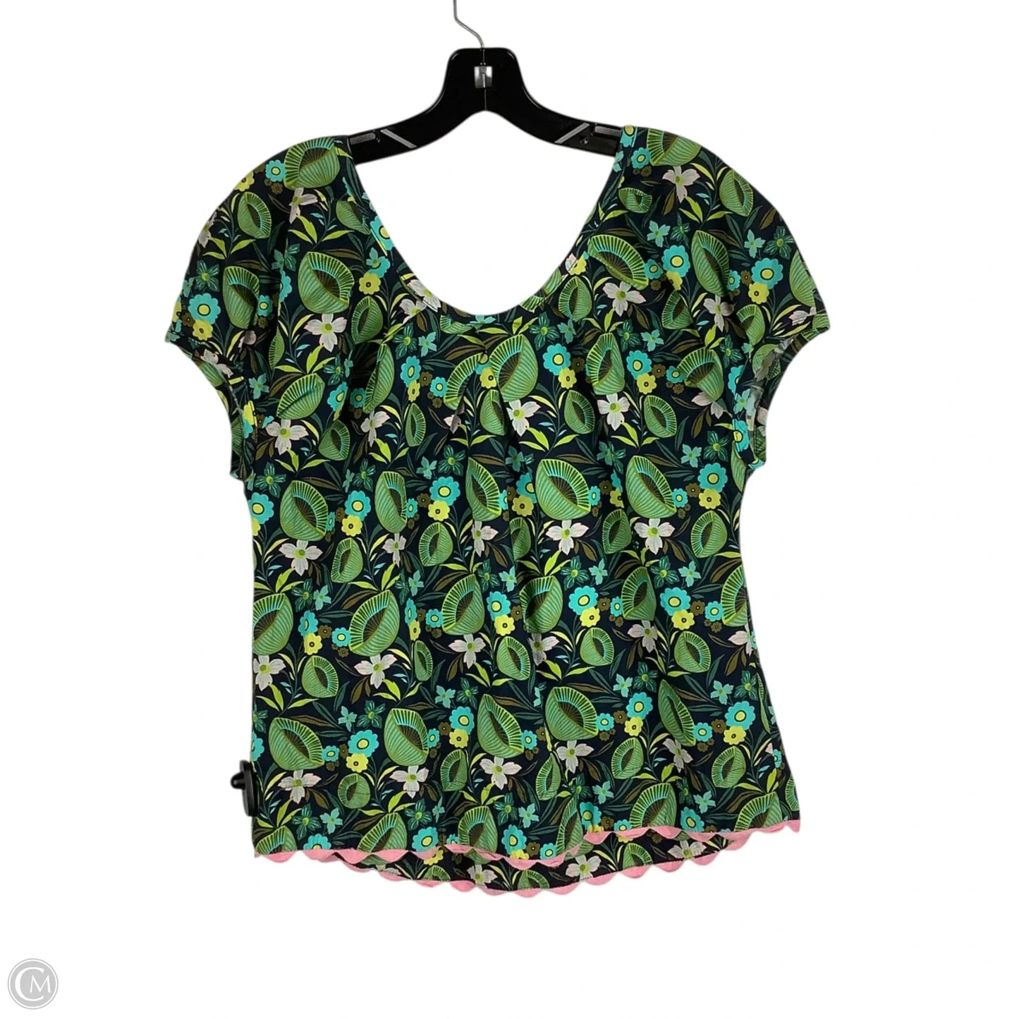 Top Short Sleeve By Ivy Jane In Floral Print, Size: S