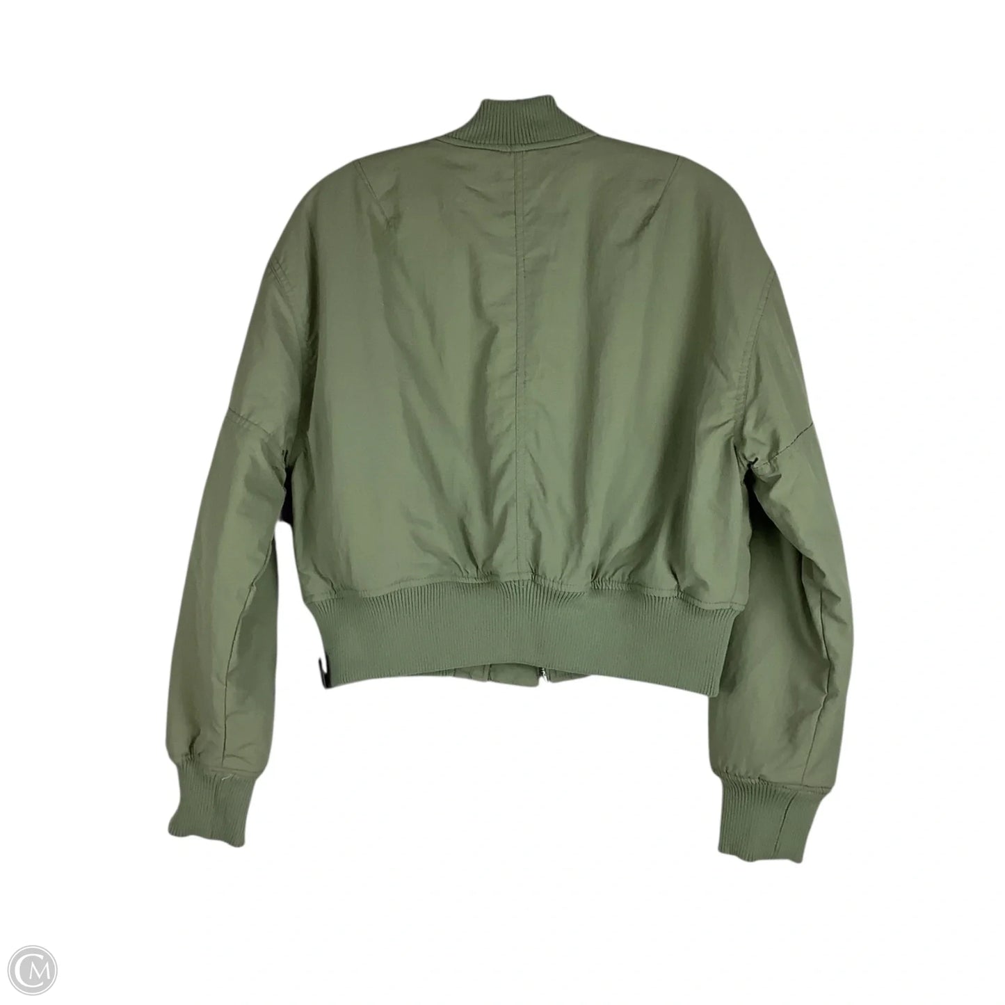 Jacket Moto By Francesca's In Green, Size: M