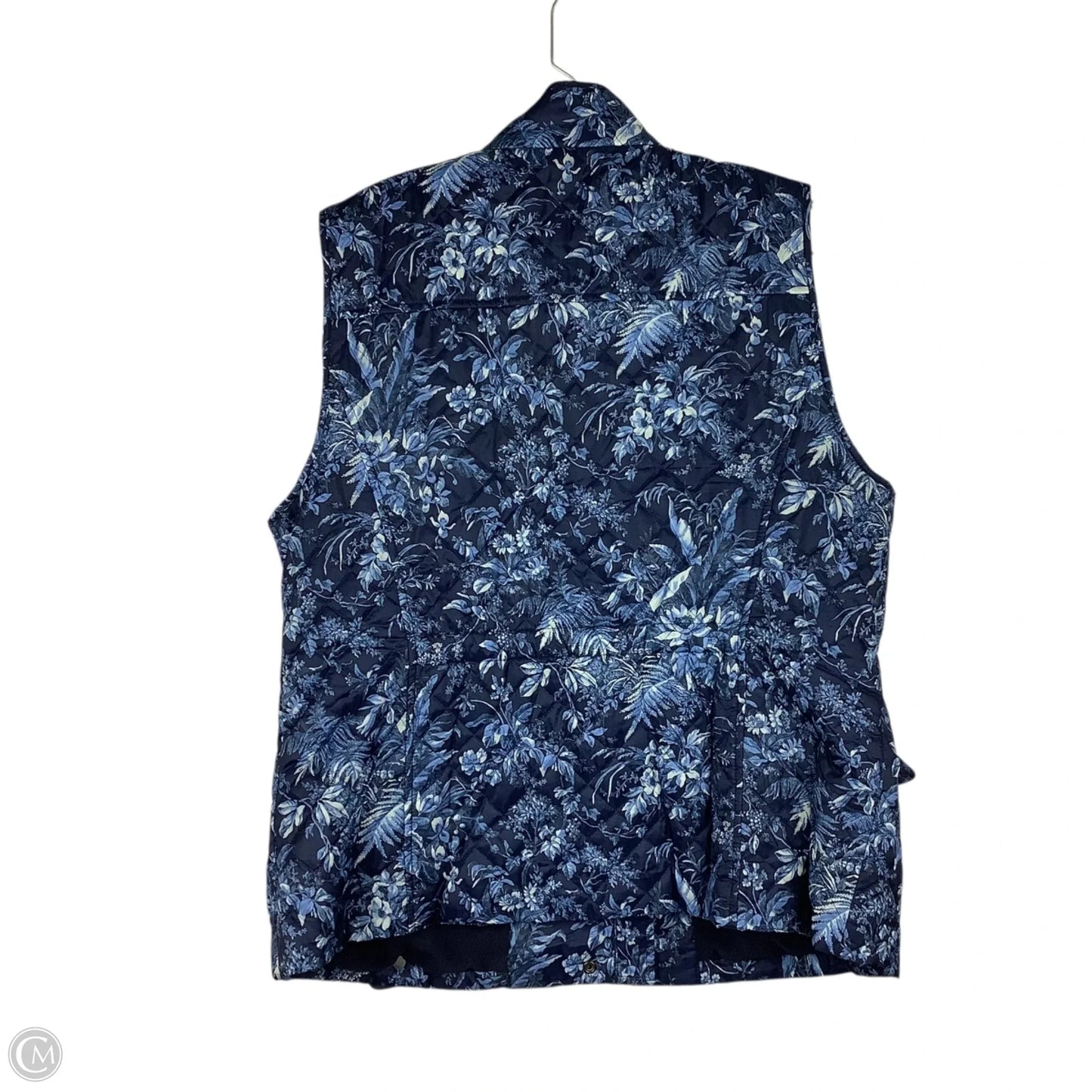 Vest Puffer & Quilted By Talbots In Blue, Size: Xl