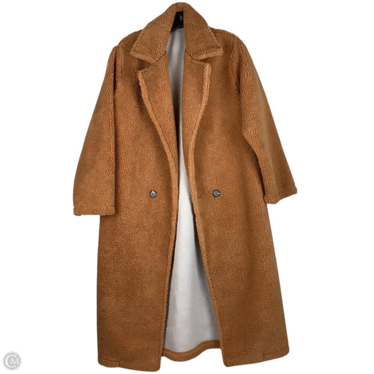 Jacket Faux Fur & Sherpa By Shein In Tan, Size: M