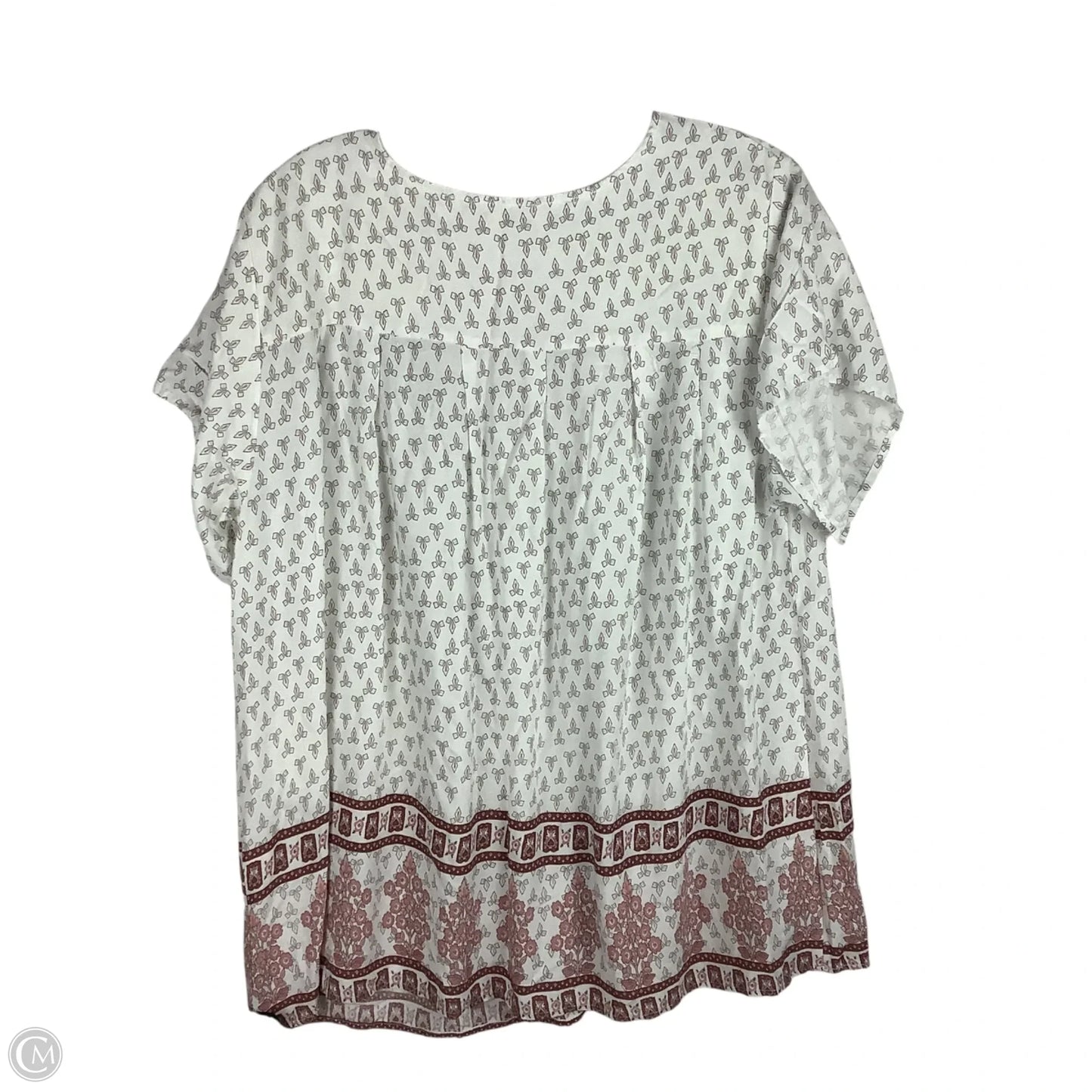 Top Short Sleeve By Davi & Dani In Floral Print, Size: L