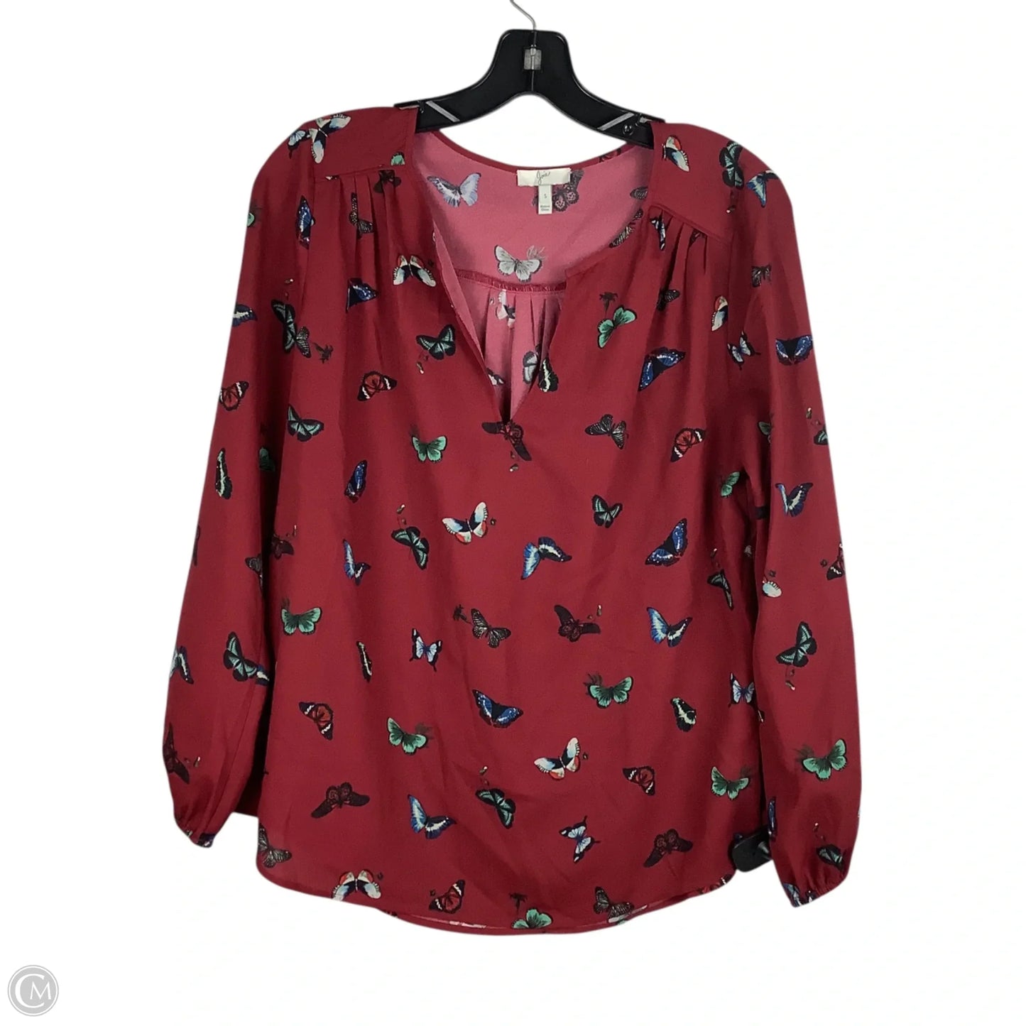 Top Long Sleeve By Joie In Red, Size: S