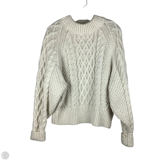 Sweater By H&m In Cream, Size: L