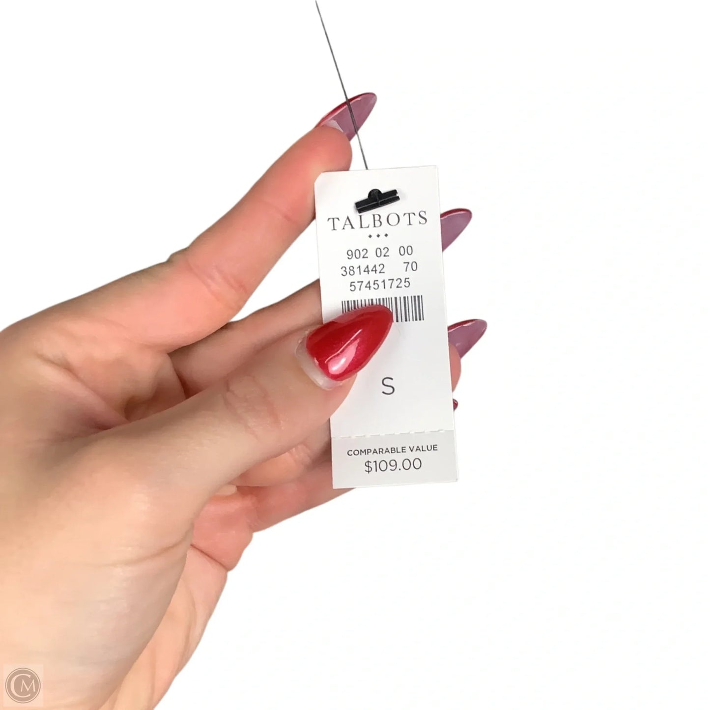 Sweater Cardigan By Talbots In Black & Cream, Size: S