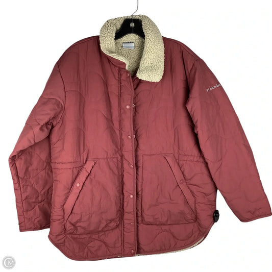 Jacket Faux Fur & Sherpa By Columbia In Mauve, Size: 1x
