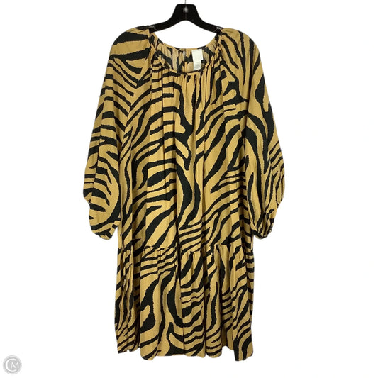 Dress Casual Short By H&m In Black & Yellow, Size: Xxl