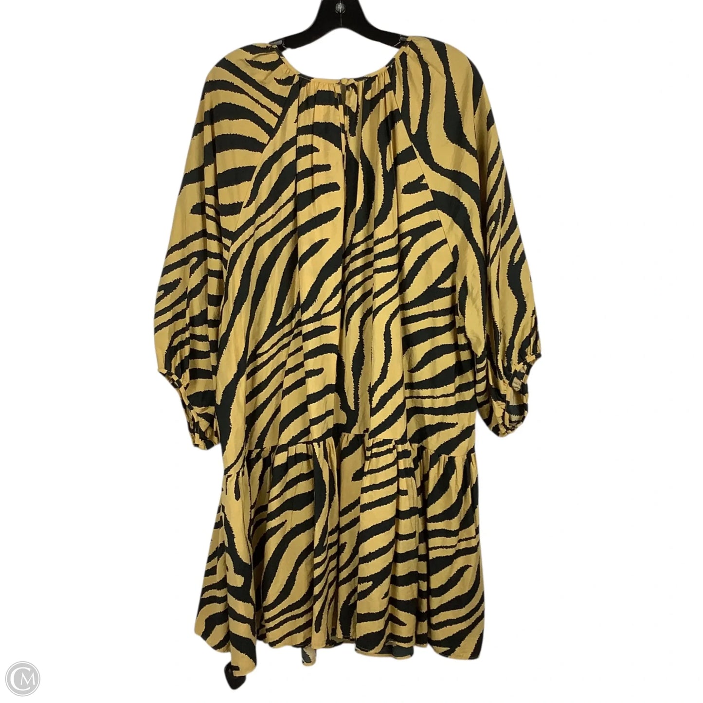 Dress Casual Short By H&m In Black & Yellow, Size: Xxl