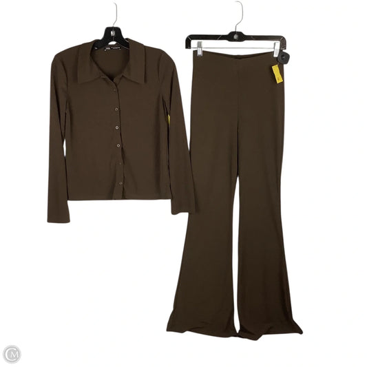 Pants Set 2pc By Zara In Brown, Size: S