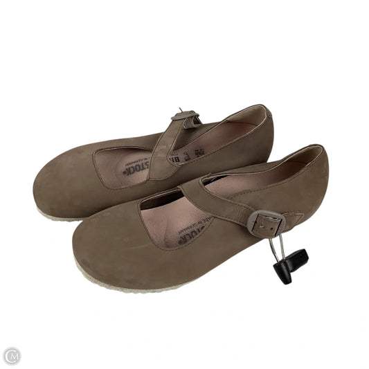 Shoes Flats By Birkenstock In Tan, Size: 8 (39)