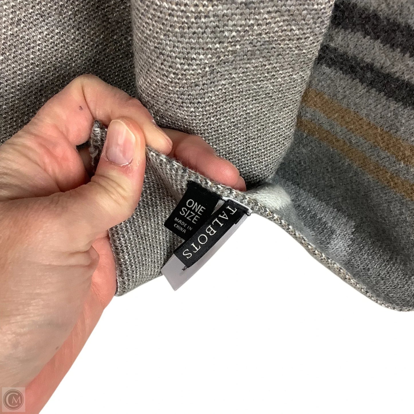 Shawl By Talbots In Grey, Size: Osfm