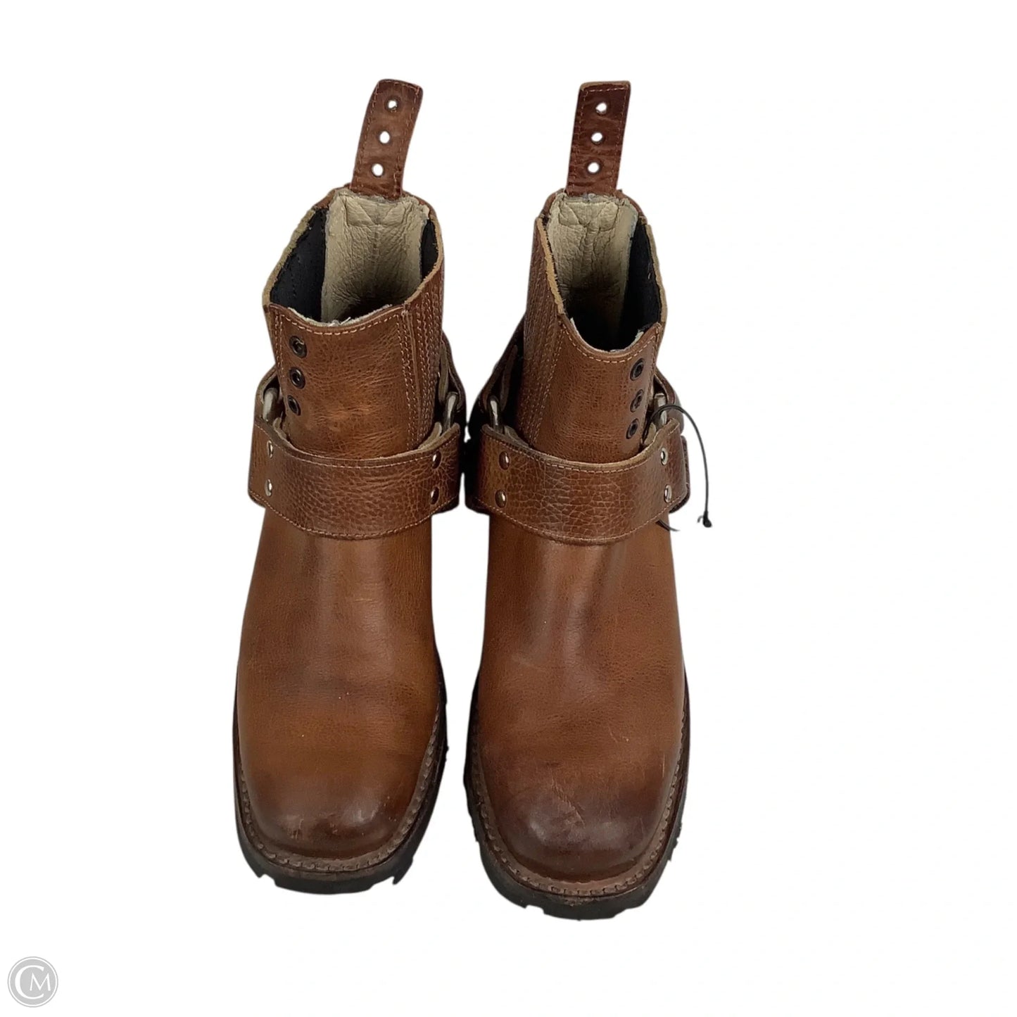 Boots Ankle Heels By Freebird In Brown, Size: 6