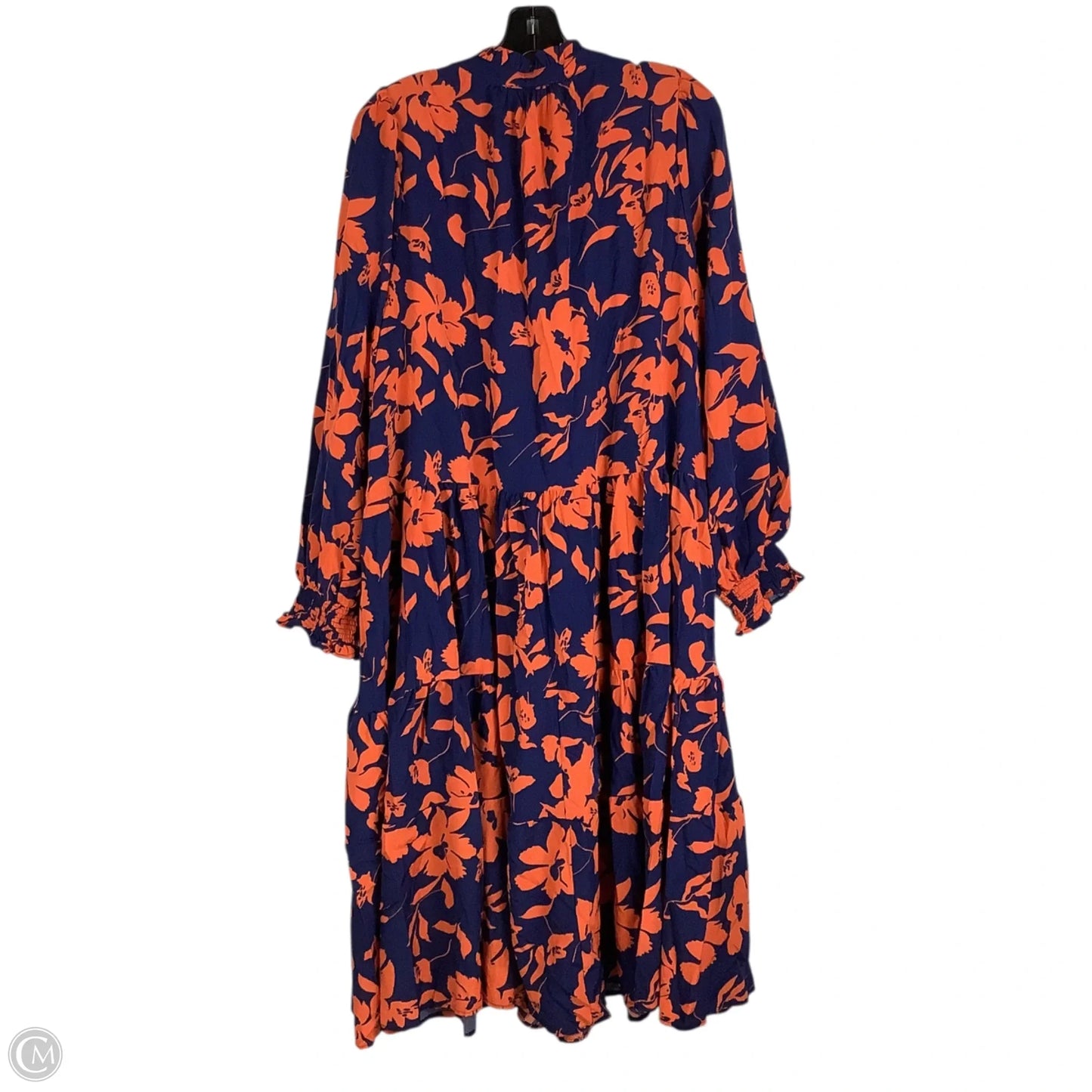 Dress Casual Midi By Umgee In Blue & Orange, Size: 1x