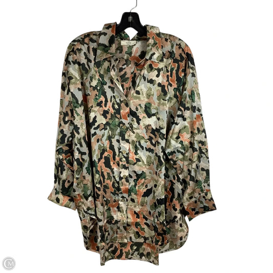 Top Long Sleeve By Entro In Green, Size: L