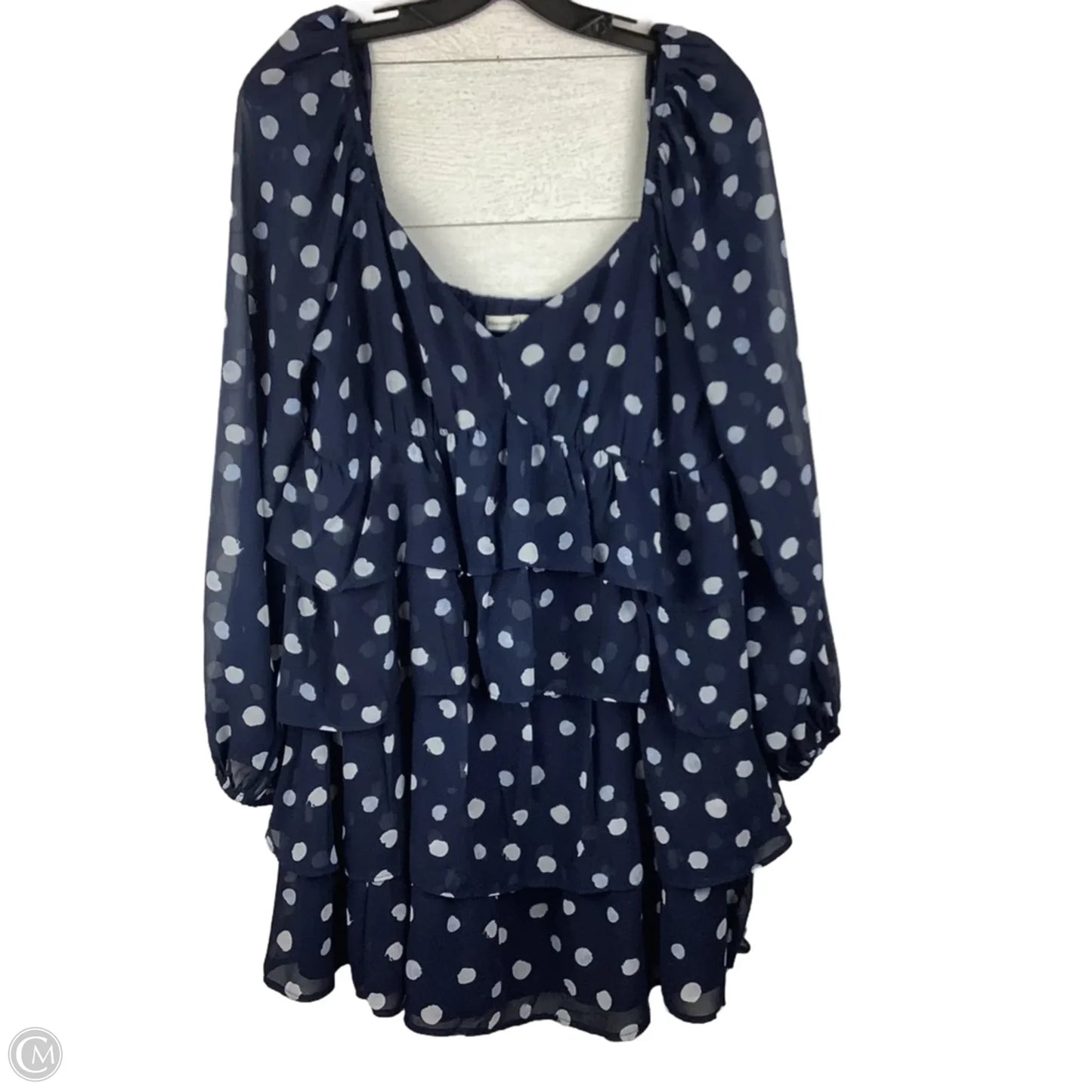 Dress Casual Short By Abercrombie And Fitch In Polkadot Pattern, Size: L