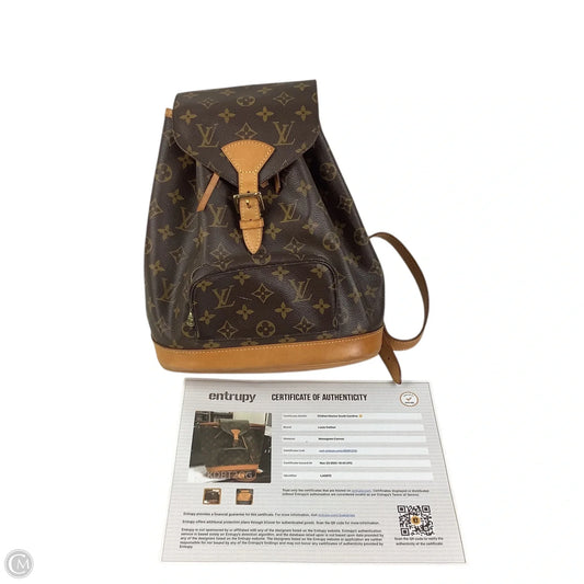Backpack Luxury Designer By Louis Vuitton, Size: Medium