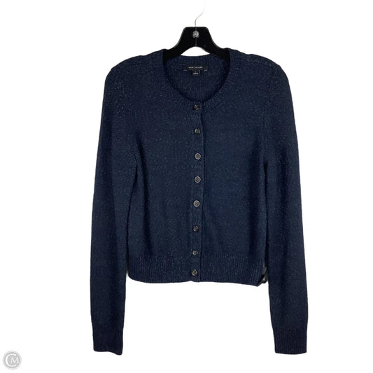 Sweater Cardigan By Ann Taylor In Navy, Size: S
