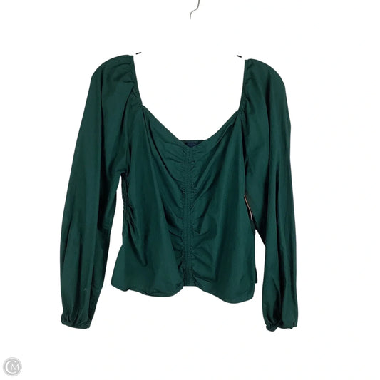 Top Long Sleeve By Gap In Green, Size: Xl