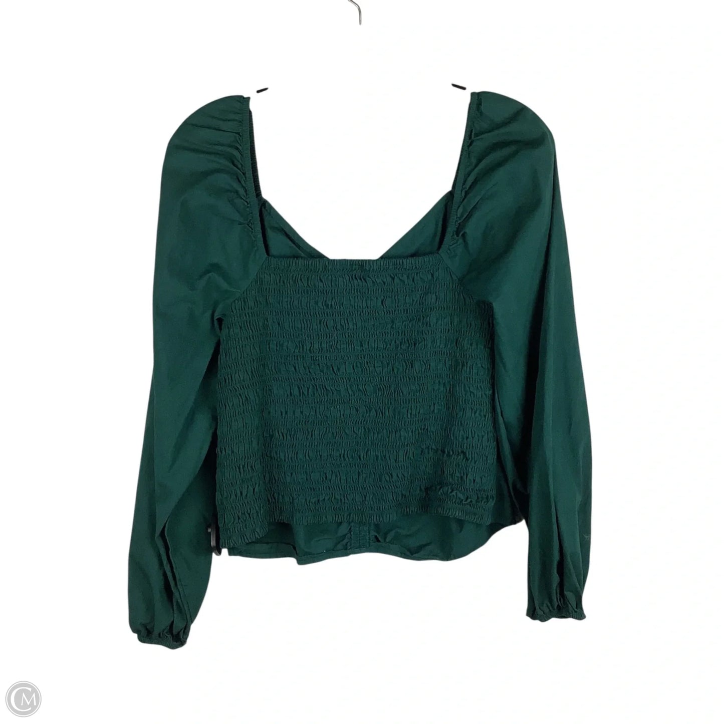 Top Long Sleeve By Gap In Green, Size: Xl