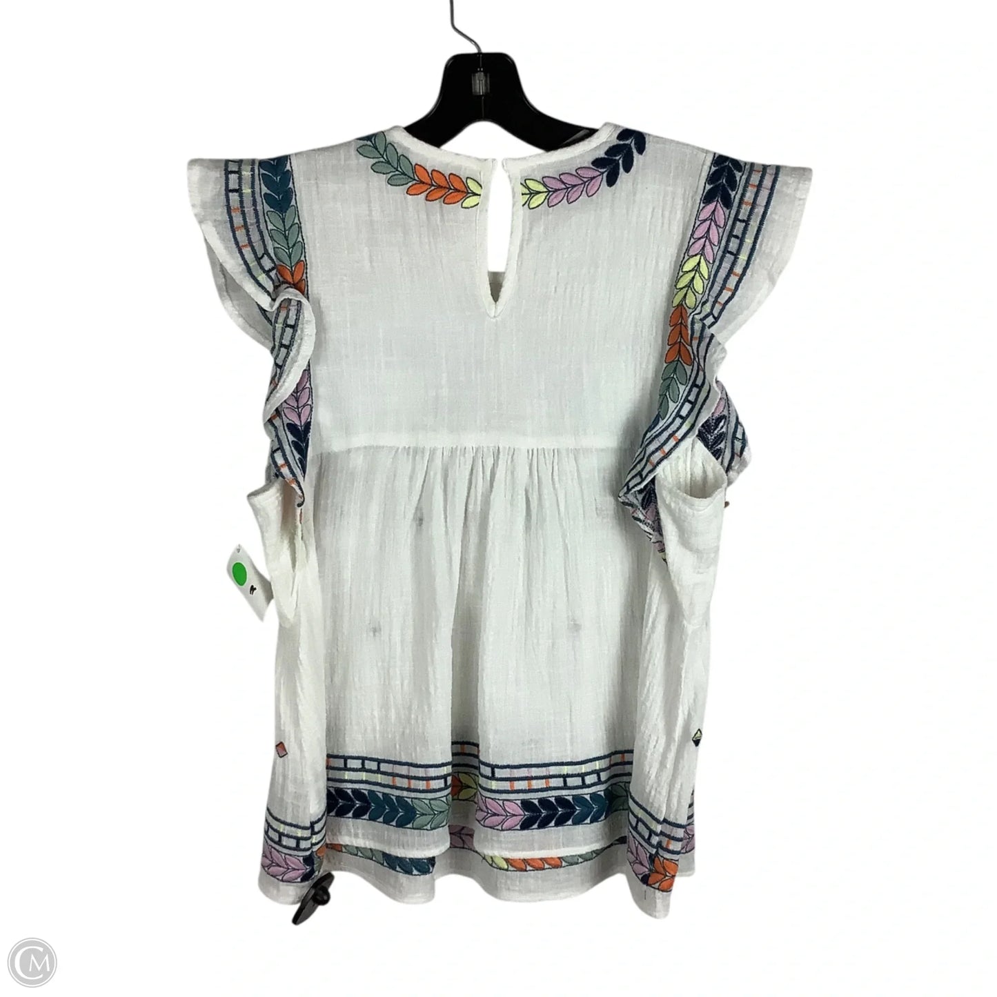 Top Short Sleeve By En Creme In White, Size: M