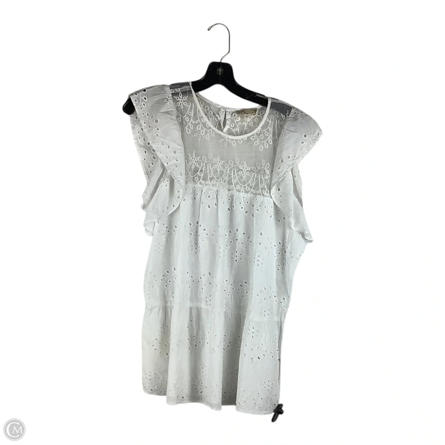 Top Short Sleeve By Clothes Mentor In White, Size: Xl