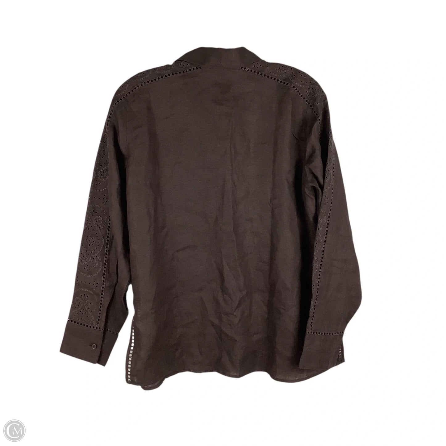 Top Long Sleeve By J. Crew In Brown, Size: 10