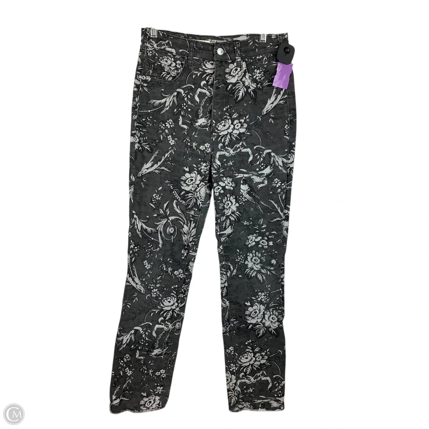 Jeans Straight By Pilcro In Grey Denim, Size: 4