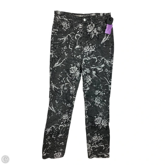 Jeans Straight By Pilcro In Grey Denim, Size: 4
