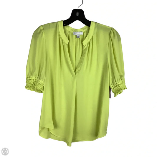 Top Short Sleeve By Current Air In Yellow, Size: S