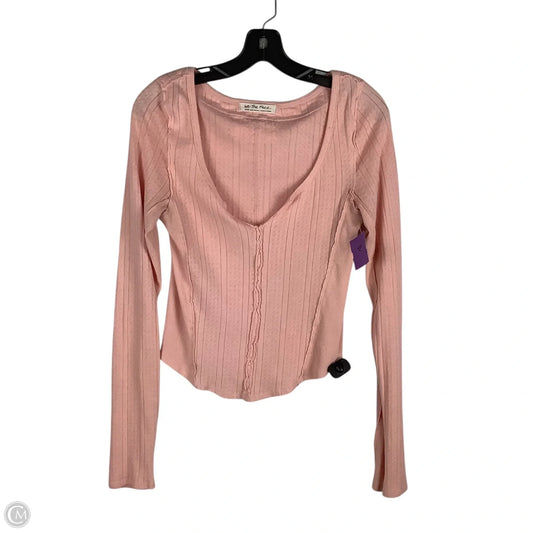 Top Long Sleeve By We The Free In Pink, Size: M