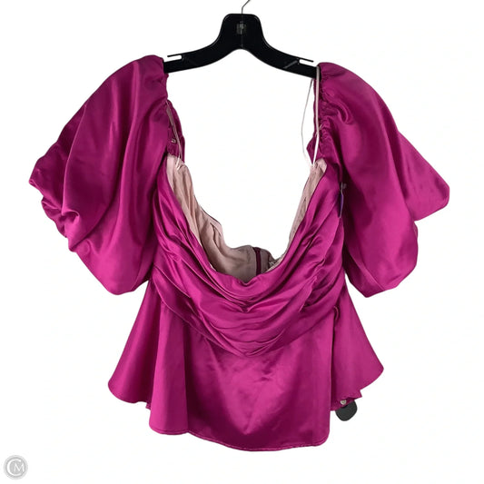 Top Short Sleeve By Amur In Pink, Size: 14