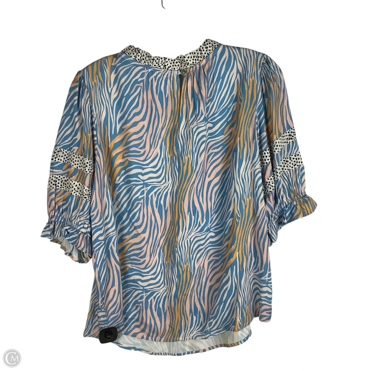 Top Short Sleeve By Cmc In Blue, Size: S