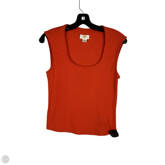 Top Short Sleeve By Maeve In Orange, Size: M