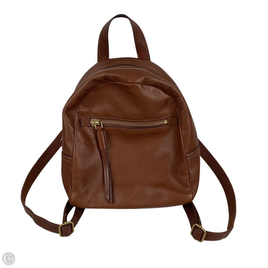 Backpack Leather By Fossil, Size: Small
