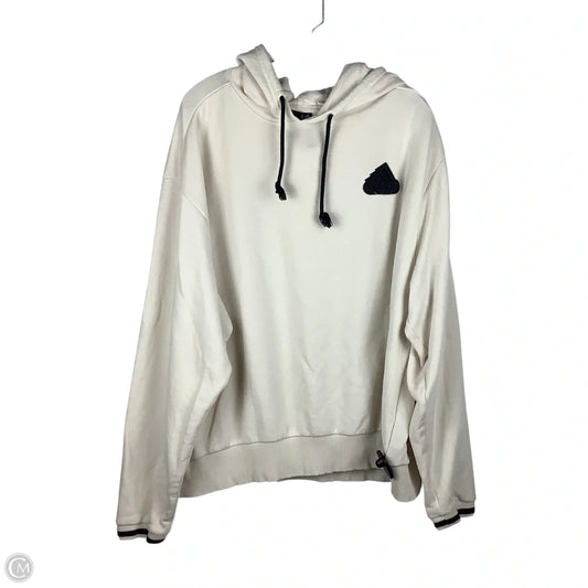 Athletic Sweatshirt Hoodie By Adidas In Cream, Size: 2x