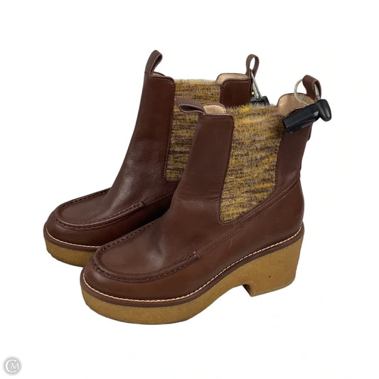 Boots Designer By Coach In Brown, Size: 8