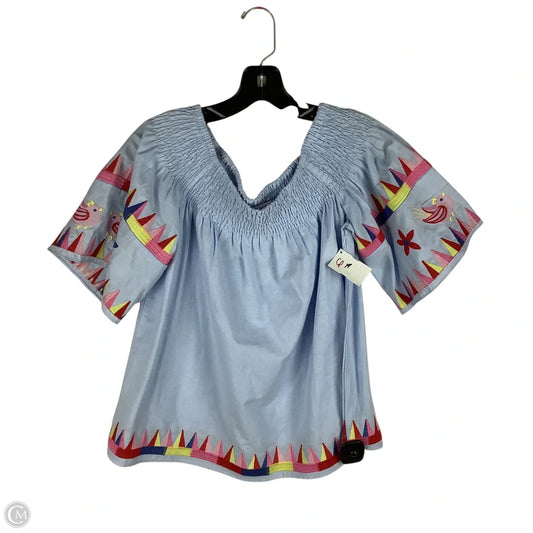 Top Short Sleeve By Joy Joy In Blue, Size: M